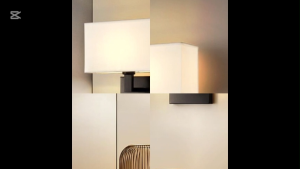 Modern Bedroom Bedside Hotel Decoration Fabric Sconce Lights Reading Lighting Spotlight Wall Lamp