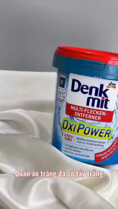 Bột giặt tẩy trắng quần áo Denkmit Fleckenentferner Oxi Power 750gr nội địa Đức