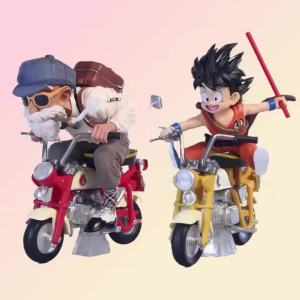 Bandai | Dragon Ball 13cm Childhood Little Goku Hugs Puer Ya Mu Tea Little Follower Figures Statue Pvc Model Statue Collection Toys Gift