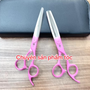 SAKURA Kéo Cắt Tóc Cao Cấp Nhật Bản 6.0 inch Hồng Thép S440C Độ Cứng Trên 62HRC Lưỡi Sắc Bén Chất Lượng Tuyệt Vời