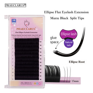PRAECLARUS Ellipse Flat Eyelash Extension: 0.15 & 0.2mm Premium Materials