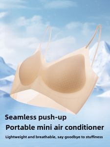 miiow | MiiOW Summer Thin Strap Ice Silk Seamless Womens Bra V-Neck Wirefree Comfortable Underwear Youth Female Fixed Strap Design