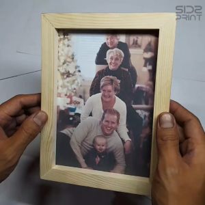 Cetak Foto & Bingkai Kayu Jati Belanda Ukuran 4R 10x15