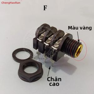 ChengHaoRan 6Pin 6.35mm Micro Âm Thanh Nổi Ổ Cắm Trực Tiếp Âm Thanh Đế Mẹ Kênh Đôi - Bộ 1/2/5/10 CÁI Để Hàn