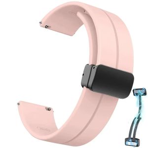 22mm 20mm Magnetic Silicone Strap For COLMI P81 P71 P70 P73/COLMI i28 Ultra Watchband For COLMI V73 P28 Plus C81 M40 M41 i31 i11