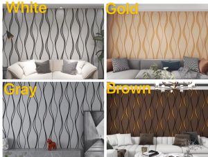 PvC Home modern Simple Geometric velvet 10 meters ×45cm wallpaper self-adhesive bedroom warm waterproof and moisture-proof wallpaper pure color simple home living room decoration background renovation