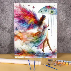 KAYOU | DIY Digital Painting Paint By Numbers Female Silhouette Handpainted Painting Art Picture Artcraft on Canvas Unique Gift Unframed