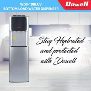 Dowell WDS-19BLUV Bottom Load Hot & Cold Water Dispenser with UV Sterilization 3 Faucets Efficiency Compressor