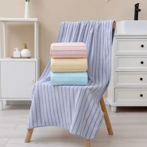 ผ้าเช็ดตัว ผ้าขนหนู นุ่งอาบน้ำได้ ผ้านุ่มซับน้ำดีเยื่ยม 70x140ซม ส่งจากกทม