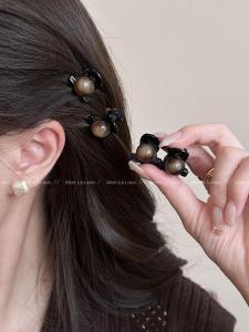 กิ๊บติดผมทรงกลมขนาดเล็ก ทรงเจ้าหญิง ประดับผมสไตล์เกาหลี ทรงเรขาคณิต ติดผมด้านข้าง กิ๊บติดผมทรงกลมสำหรับผู้หญิง