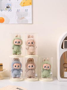 Labubu Crybaby Display Storage Pop Mart Toys Stand Hang Type Dustproof Transparent
