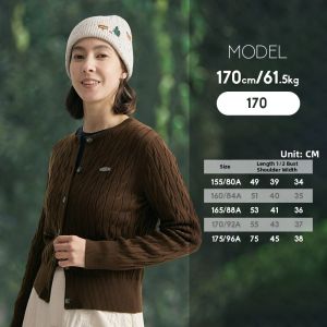 Knit Cardigan Sweater Warm Outwear Blouse