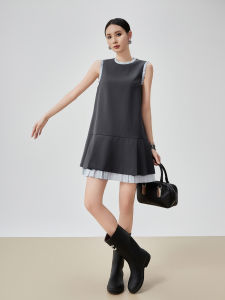 XIAODADEHUA | Sleeveless Elegant A-line Dress