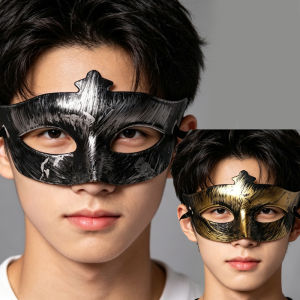 Glowing Masquerade Mask Half Face Adult Party Halloween Prop Mens Womens Costume Makeup Christmas Celebration Supplies