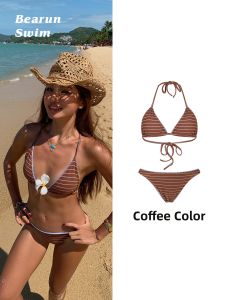 BEARUN | Vacation Style Gather Small Bust Swimwear