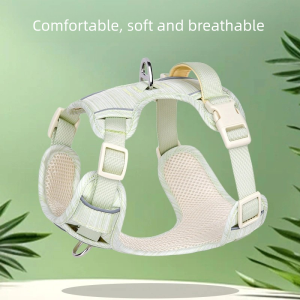 Explosion-proof anti-pull reflective pet chest and back belt vest-style dog chest and back belt anti-escape dog leash