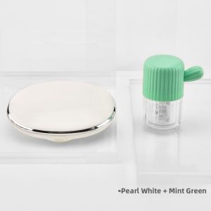 Invisible Glasses Cleaning Device Manual Rotate Cosmetic Contact Lenses Cleaning Machine Box Electric Eye Shape Glasses Wash Eye Machine Lala Le