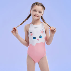 Zoke | Professional Swimming Training Quick-Dry Panda Print Girls Swimwear