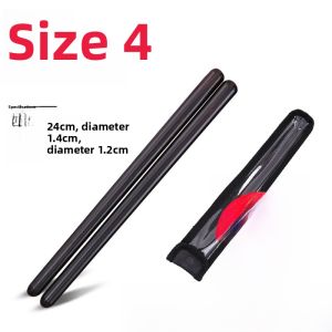 XuanHe Genuine Black Ebony Wood Drum Sticks Children Small Drum Drum Mallets with Storage Bag Real Wood Drumming Tools