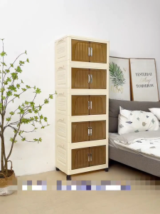 tủ nhựa đựng quần áo cửa tủ có nam châm 40-70cm tủ lắp sẵn 3-5tầng tủ đựng quần áo/tủ nhựa gấp gọn/tủ nhựa lắp ráp/tủ nhựa có bánh xe