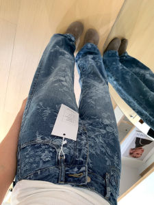 High Waist Straight Leg Denim Jeans Womens Four Seasons American Retro Loose Floor-Length Pants Versatile Wide Leg Trousers