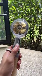 Kepala Shower Mandi Kipas Turbo Spa Pijat Putar 360 Derajat Gratis Saringan Air