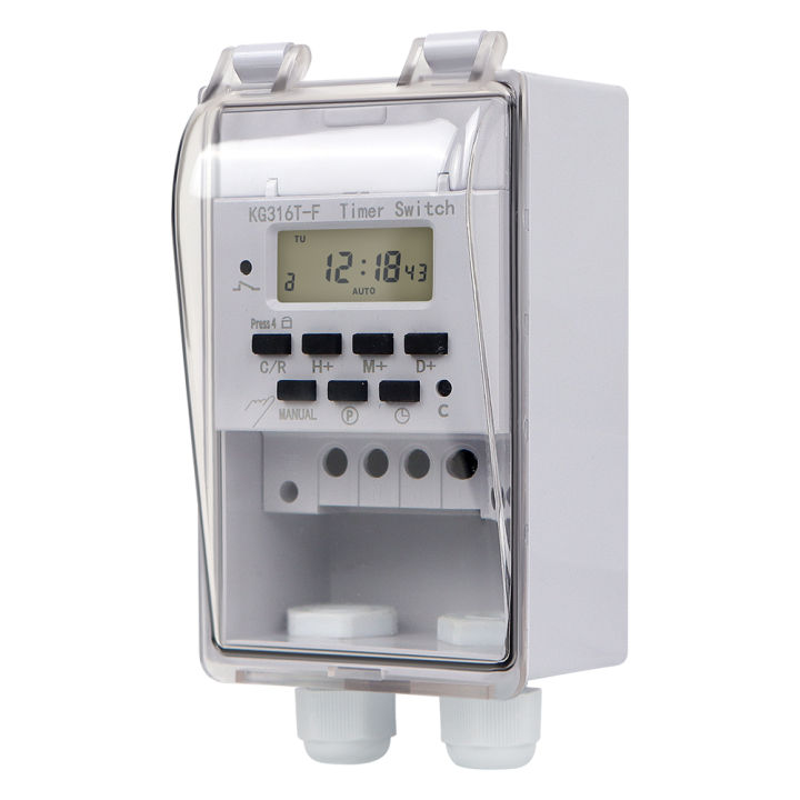 30A Digital Timer Switch Relay 168 Hours Weekly 7 Days Programmable ...