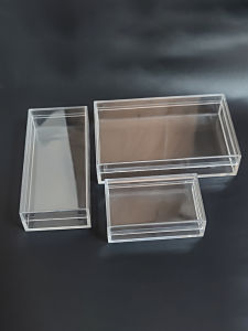High-End Thickened Plastic Transparent Long Box Non-Acryllic Candy Food Gift Packaging Gift Box Wedding Celebration Supplies