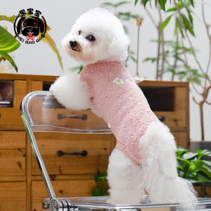 Small Size Dogs Pet Clothes Autumn and Winter Vest Bichon Belly Contracting Poodle Dog Clothes Autumn Clothes Casual Cute