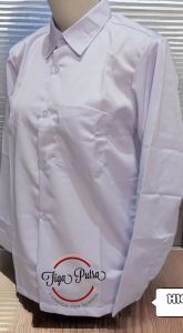 Baju Putih Polos SD SMP SMA Lengan Panjang Seragam Sekolah Bahan Kain Oxford