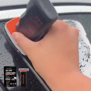 Handheld Glass Emulsion Oil Film Remover Erase Oil Film Smudge Improve Vision Clarity Hydrophobic Windshield Cleaning Brush 100g