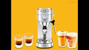 Lahome HOT/ICE Brew Coffee Machine Espresso Maker Smart Pre-infusion Professional Milk Frother Wand Steamer 20 Bar Mesin Pembuat Kopi EspressoUpgraded Mesin Kopi Espresso Pemanasan Cepat Rich Crema Badan Baja Tahan Karat Pilihan Hadiah Terbaik
