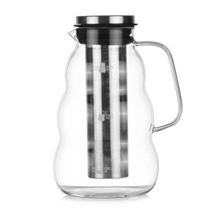 Cold and Hot Dual Use Filter Glass Pitcher