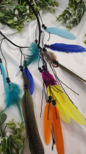 [Ready Stock SG] Rainbow Love Boho Feather Headband | Concert Parties Festival Hair Accessories