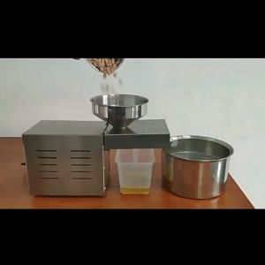 Stainless Steel Oil Press Small Commercial And Household Intelligent Peanut Rapeseed Sesame Walnut Perilla Almond Rapeseed Fully Automatic Oil Press