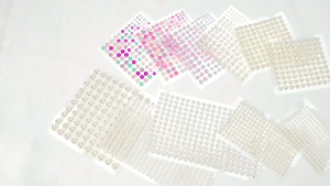 Tấm Sticker Dán Hạt Ngọc 165 Viên Nhiều Kích Thước Có Sẵn Keo Phụ Kiện Makeup Đính Đá 3D Làm Nail Lung Linh Siêu Xinh TIDO TI DO