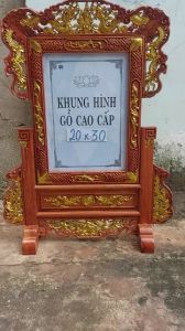 Khung hình thờkhung ảnh thờ tứ linh nhũ vàng -nhiều kích thước