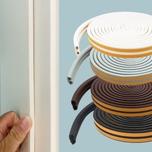 3M/6M Self-Adhesive Door And Window Sealing Strip Glass Window Anti-Collision Rubber Strip Dustproof Foam Sound Insulation Strip