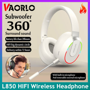 VAORLO หูฟังบลูทูธเฮดโฟนไร้สายไฮไฟ หูฟังพร้อม เซิร์ฟเวอร์สำหรับการเกมส์ลดเสียงรบกวน Samsung และ iPhone สมาร์ทโฟน บรรทัดไทย