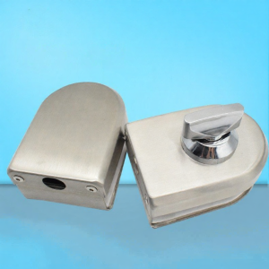 Frameless Security Central Lock For Glass Doors