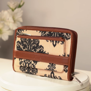zouk Mughal Motif Classic Zipper Wallet Dimensions (Length x Height x Width) - 20.5 x 13 x 2 cms