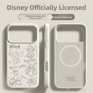 Disney Compatible Apple 17Promax iPhone Case New Style Stitch Cute 16Pro Womens Soft Shell Anti-Fall 15PM Couple Magsafe Magnetic 14 Men Ultra-Thin