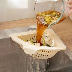 YESPERY Magnetic Sink Strainer Basket Removable Hanging Kitchen Sink Colander Food Scraps Collector Upgrade Opening Clip