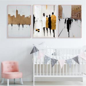 Abstract British s Prints Modern Canvas Art Ins Wall Art Pictures for Living Room Home Decor Nordic Black White Painting