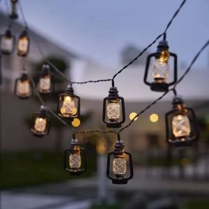 5M/6.5M/7.5M Solar Camping Lantern String Lights Mini Lamp 8 Modes For Indoor And Outdoor Garden Holiday Decoration