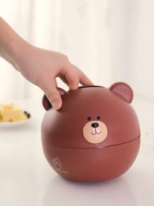 Toilet Tissue Paper Storage Box Roll Draw Paper Nordic Style Restaurant Cute Bear Home Deco Cartoon 北欧卡通小熊纸巾盒多功能卷纸抽纸收纳盒