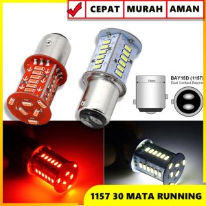 LAMPU REM 30LED 12 VOLT & 24 VOLT KAKI 2 MOTOR MOBIL NYALA 2 MODE RUNNING & KEDIP