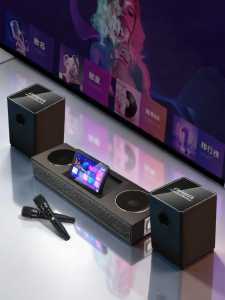 Aiwa | Bluetooth Enabled Soundbar with Subwoofer for Home and Karaoke Use