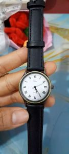 Đồng hồ nữ Voken cộc số lã dây da second hand đã qua sử dụng