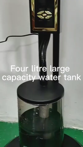 Mocha Mist Electric Fan Water Air Cooling With Remote Control 4L Water Tank Air Conditioning Fan Electric Fan Inverter Heavy Duty Industrial Spray Fan with Wheels Strong Wind Humidifier Household Factory Warehouse 3 Speeds Wide Angle PH
